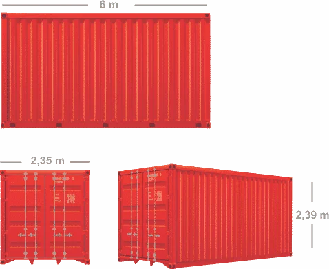 sewa container 20 feet